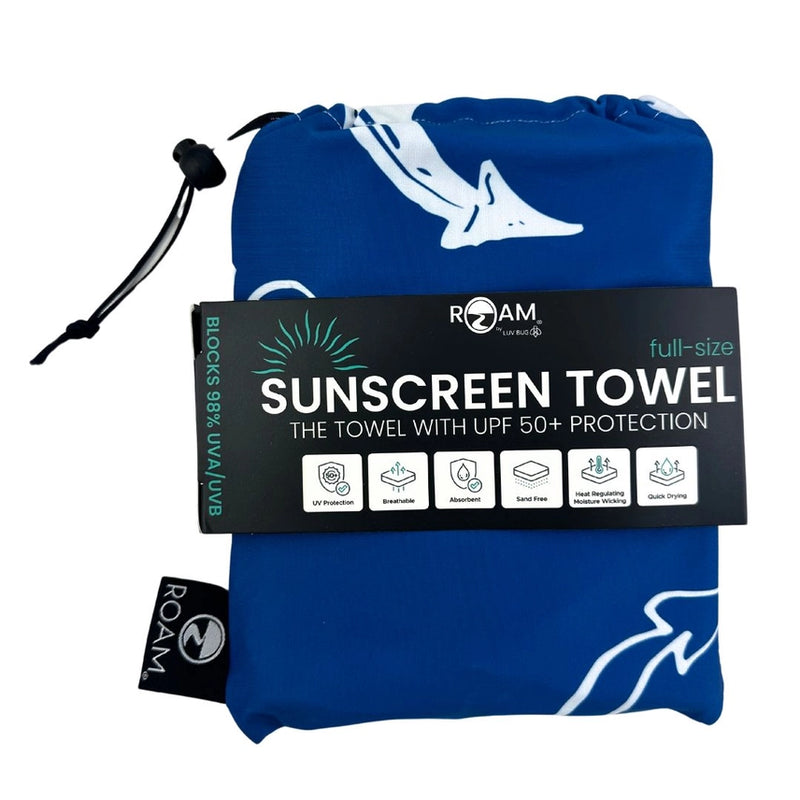 FULL UPF50+ Sunscreen Towel (Blue Anchor)