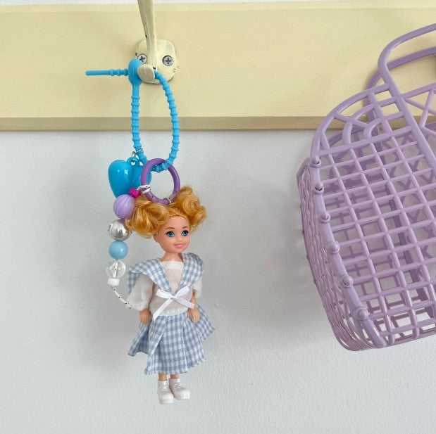 Key Ring Doll with Charms