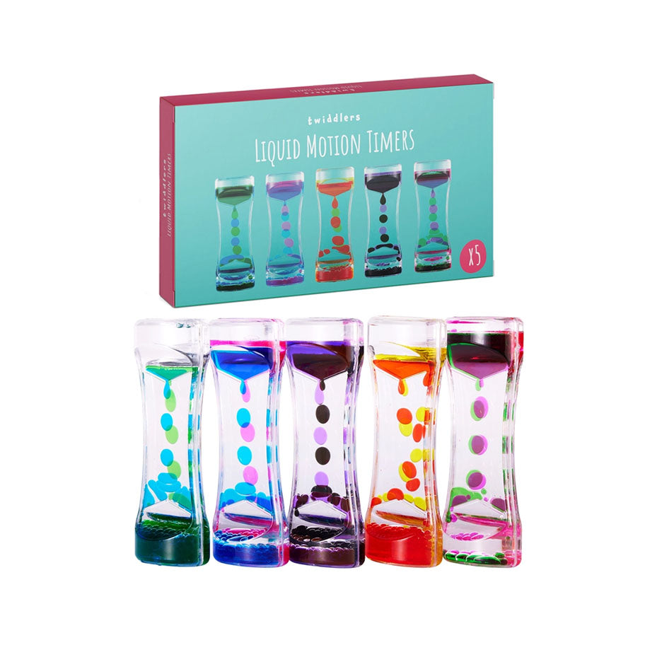 5 Sensory Liquid Motion Toy Timers