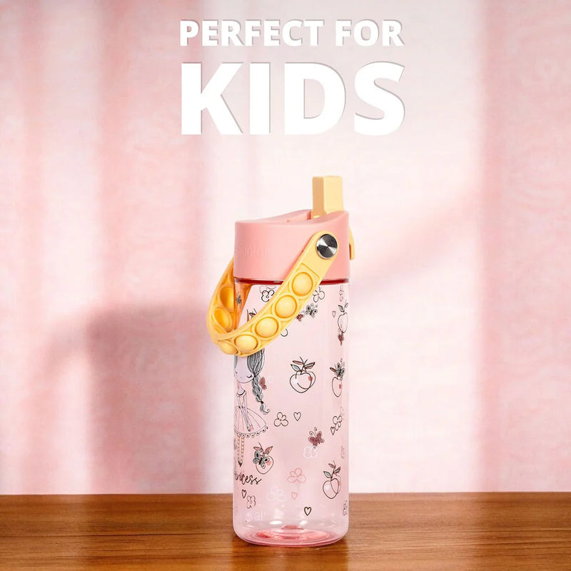 18oz Splash Pop Bottle Duo Pack -Clear Little Princess/ Robin's Egg