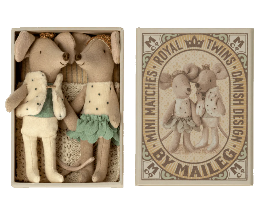 Royal Twins, Little Brother & Sister in Matchbox - Mint