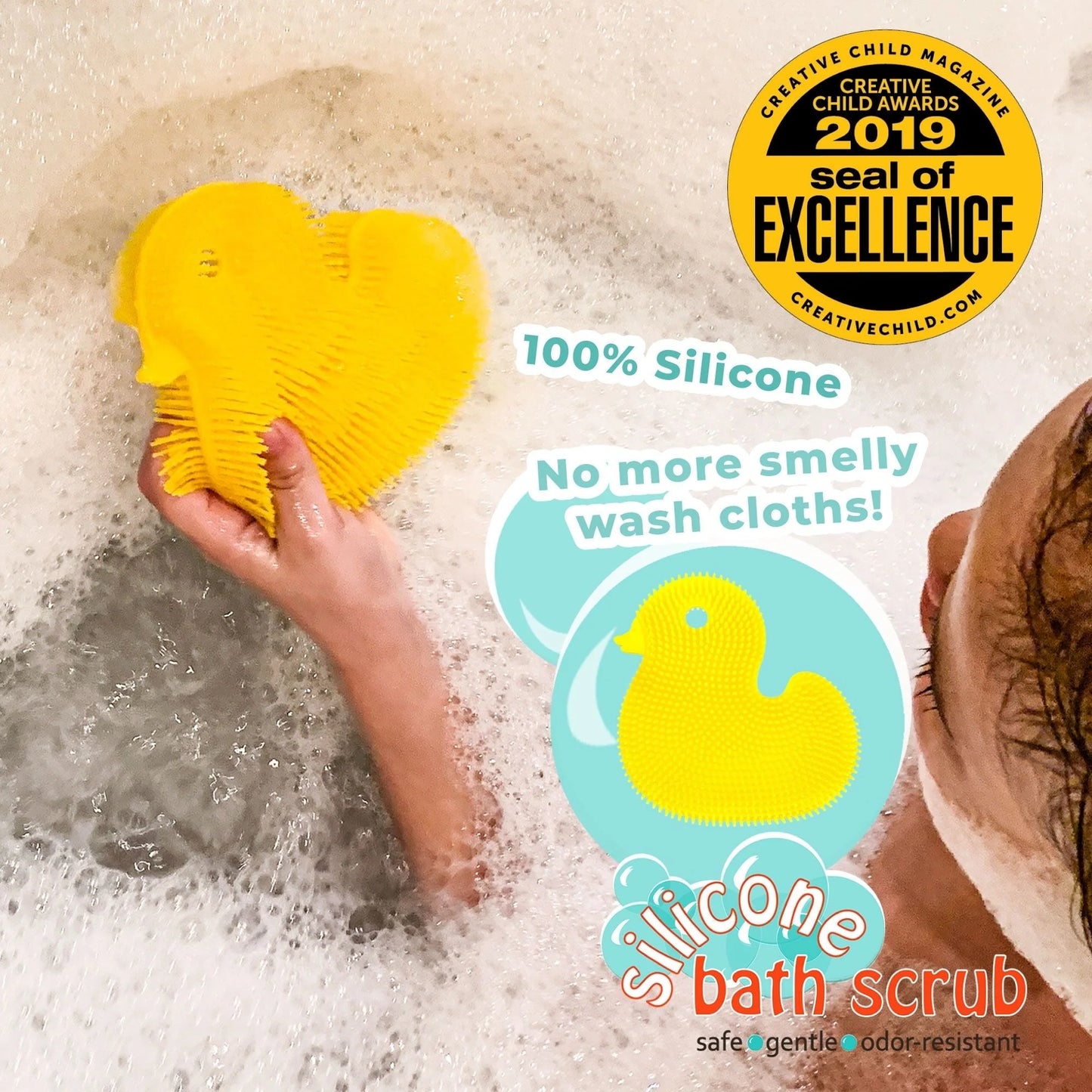 (Preorder) Silicone Duck Bath Scrub