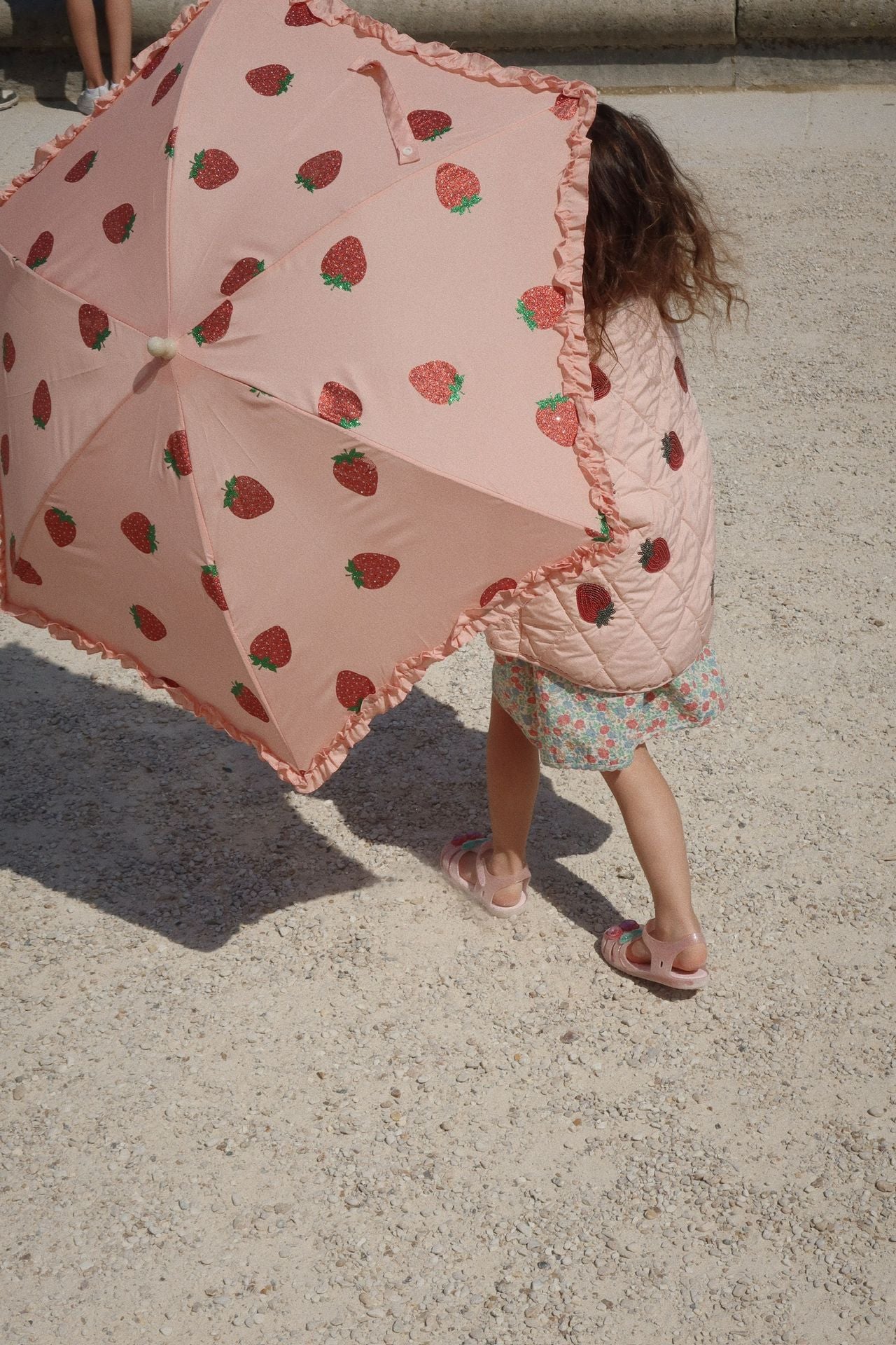 Strawberry glitter umbrella