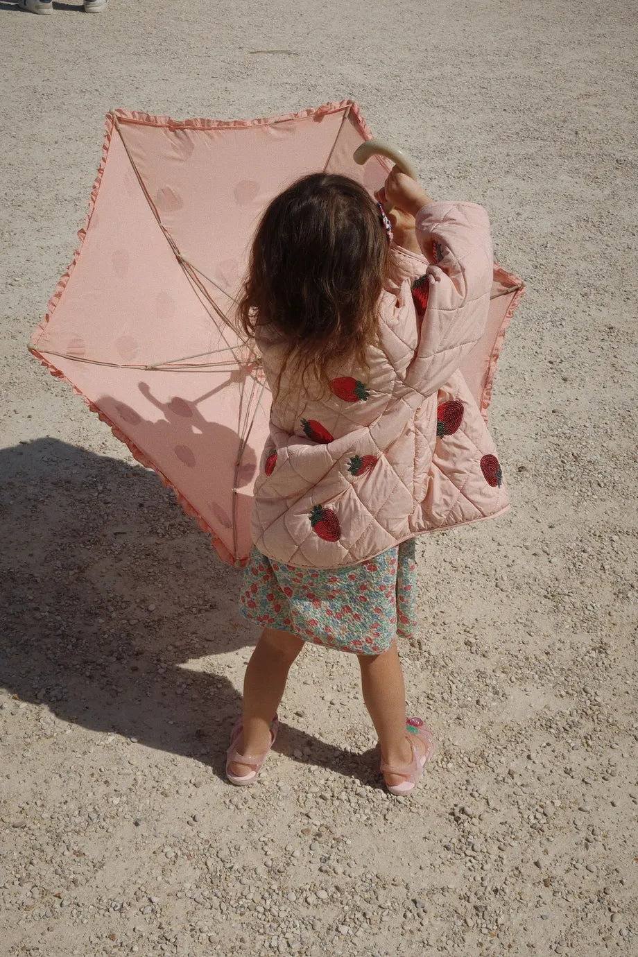 Strawberry glitter umbrella