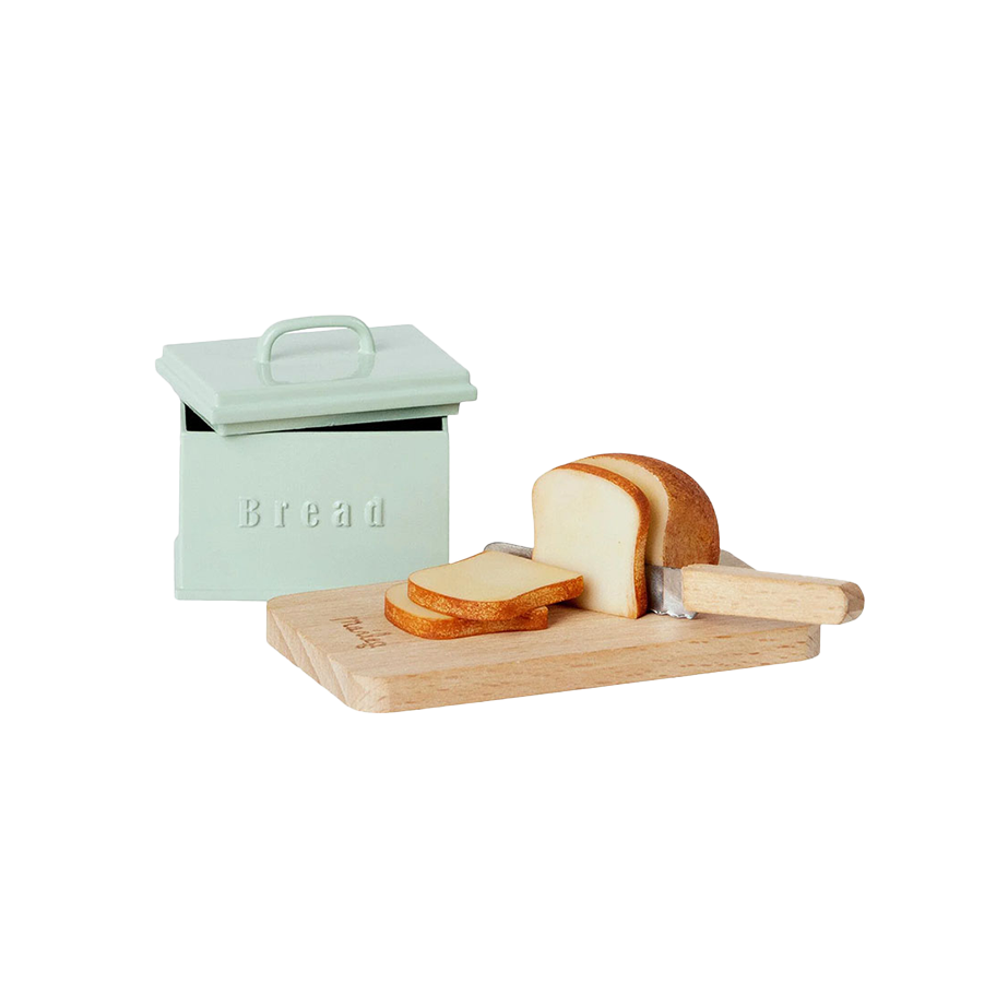 Bread Box w/ Utensils, Miniature