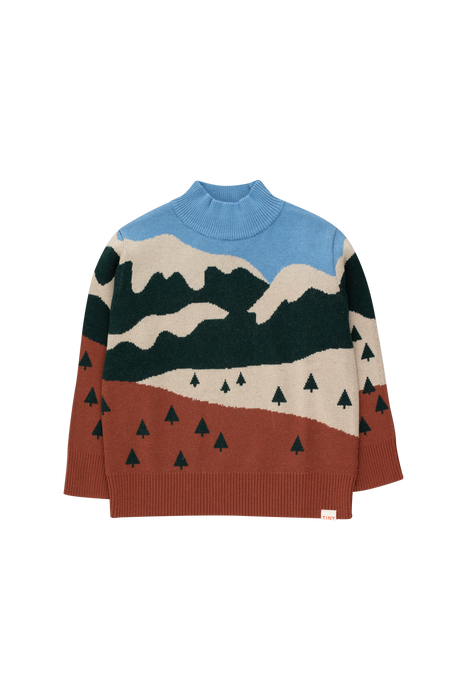 Landscape Mockneck Sweater (Only 2y)