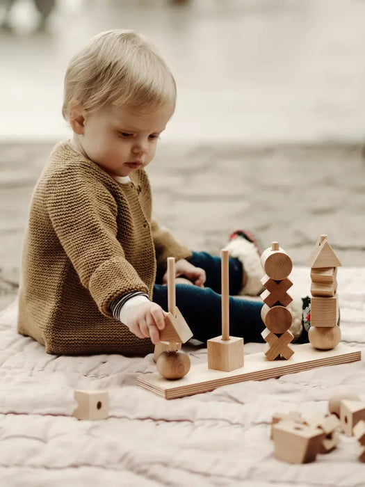 XL Stacking Montessori Toy - Natural