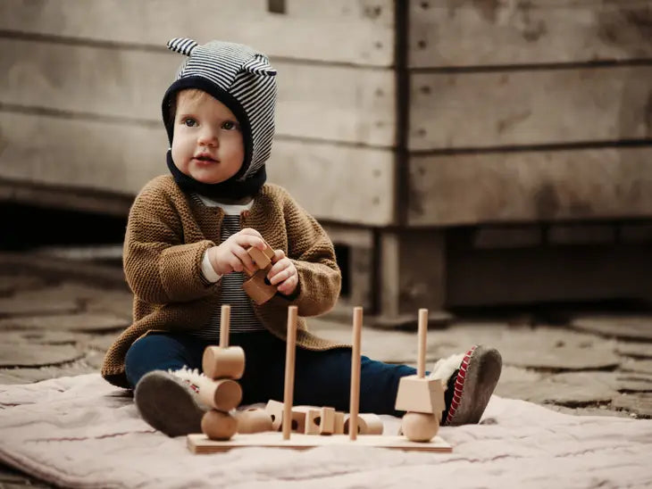 XL Stacking Montessori Toy - Natural