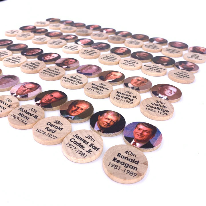 U.S. Presidents Peg Coins