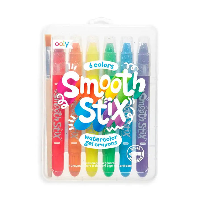 Smooth Stix Watercolor Gel Crayons (6 colors)