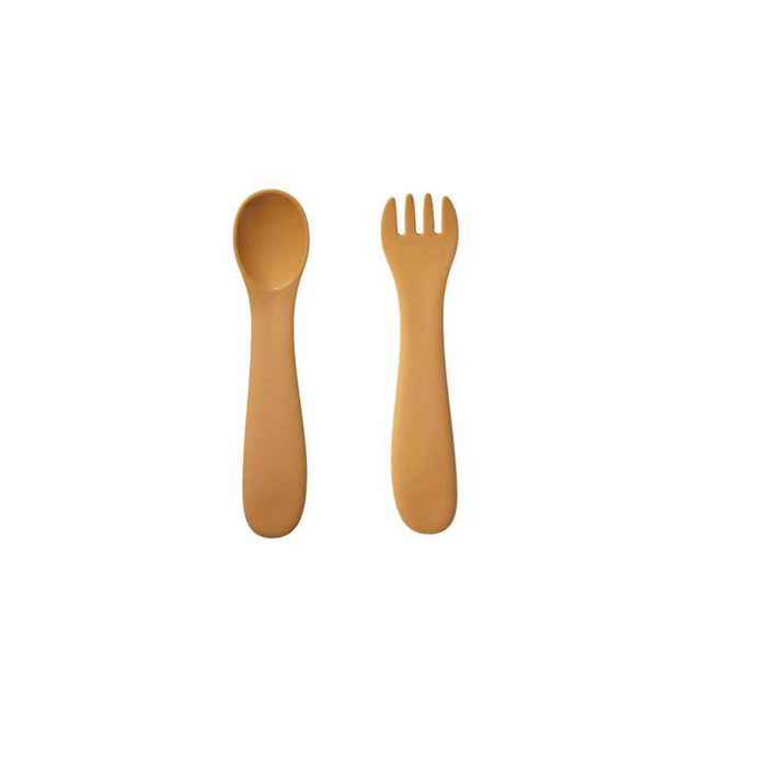 BONBO Fork & Spoon (Yellow)