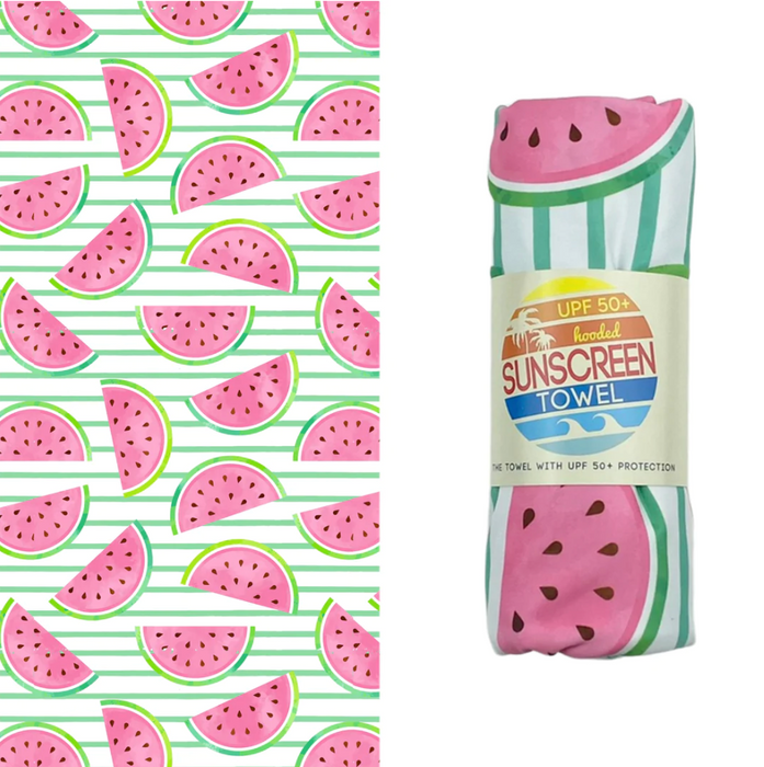 UPF50 Hooded Sunscreen Towel (Watermelon)