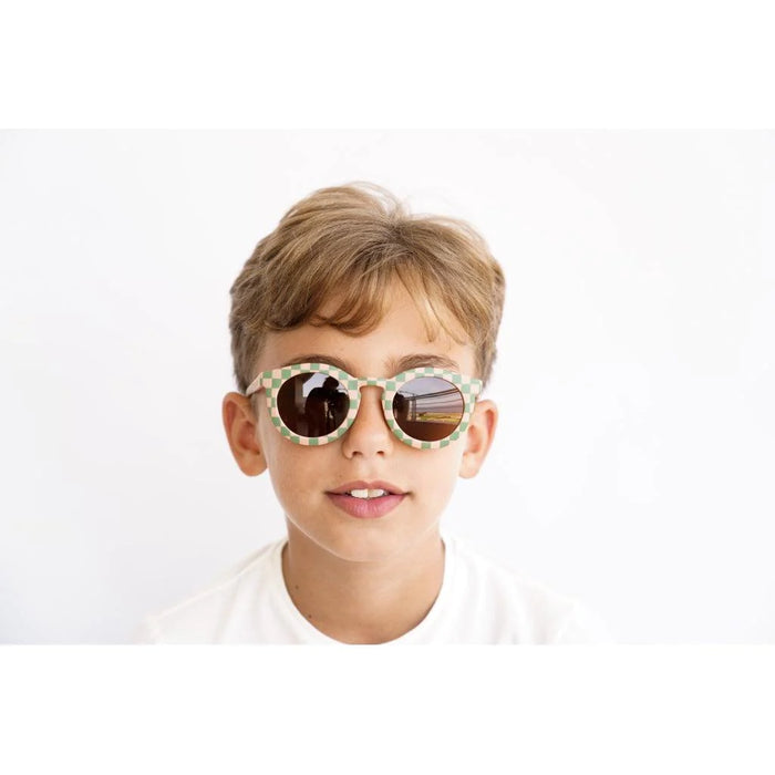 KIDS Bendable & Polarized Sunglasses - Checks SUNSET + ORCHARD