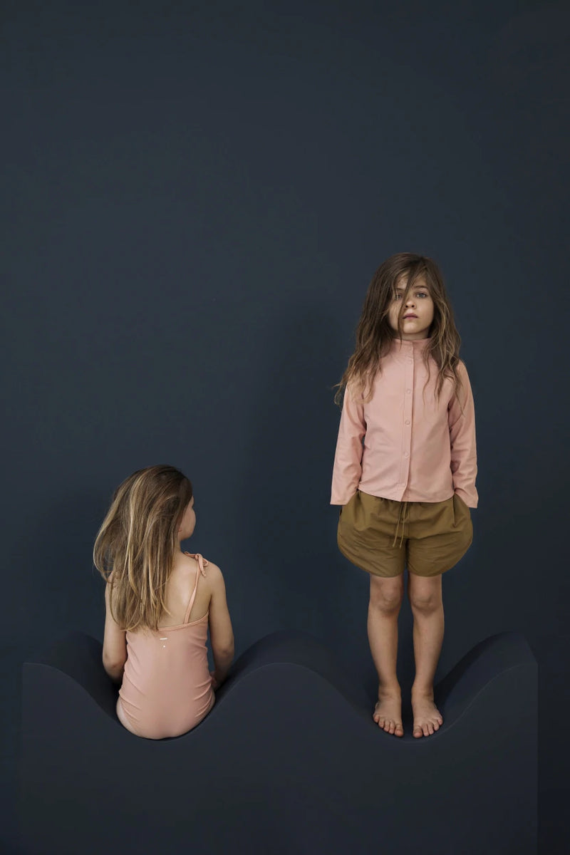 Swim UV Top & Short Set - Peanut  (Only 1-2y)