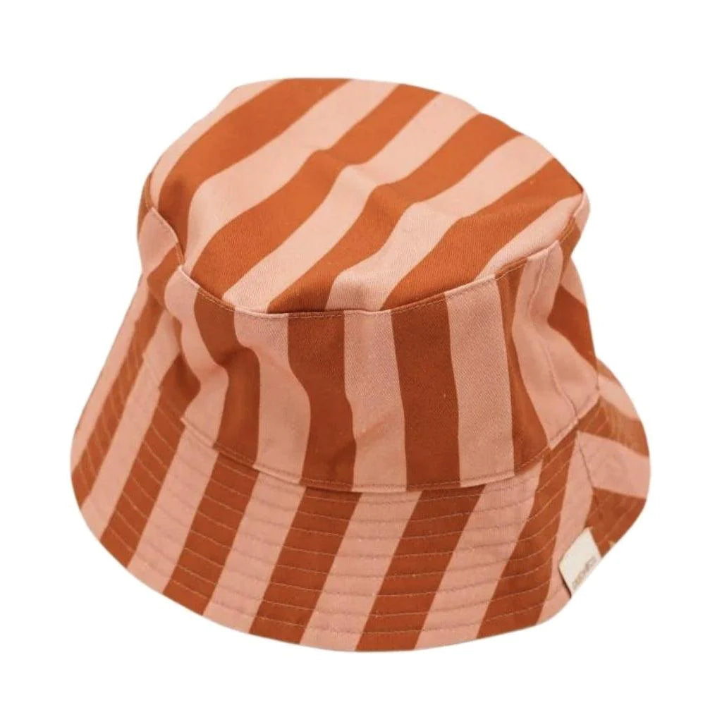 Reversible Bucket Hat - Stripes Sunset + Tierra